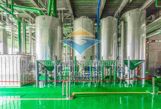 30~1500t 용량 진동 시트와 함께 기름 전처리 공장