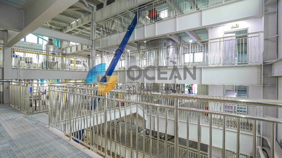 요리용 식물유 정제 공장 1500TPD OEM 에너지 절약